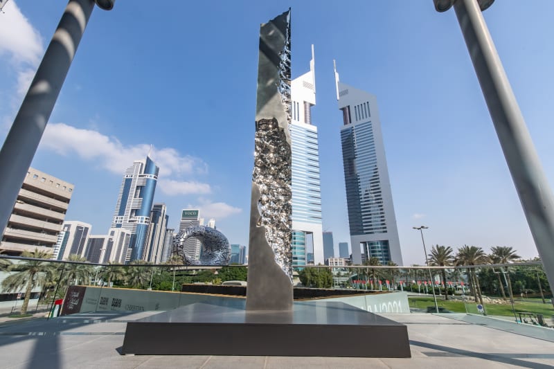 A Harmony of Different Voices, Tribute to the UAE's 50th Year | DIFC Sculpture Park, Dubai, UAE