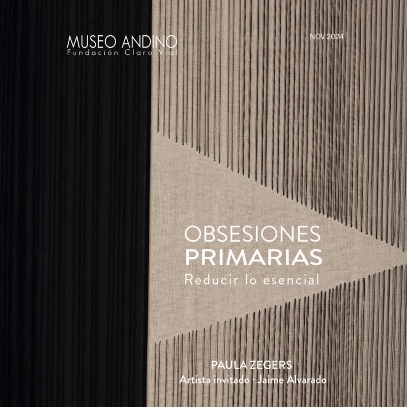 PRIMARY OBSESIONS REDUCING THE ESSENTIAL, PAULA ZEGER. MUSEO ANDINO CHILE
