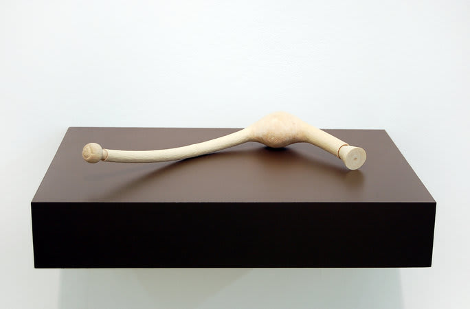 Jane Wilbraham, Blockage, 2010, Sycamore, 35 x 16 x 5 cm, 13 3/4 x 6 1/4 x 2 in