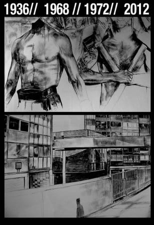 LAURA OLDFIELD FORD, Transmissions from a Discarded Future #1, 2011, Ink on Tyvek, 239.5 x 169 cm, 94 1/4 x 66 1/2 in