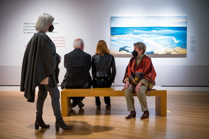 Installation view of In American Waters at the Crystal Bridges Museum of American Art, 2022