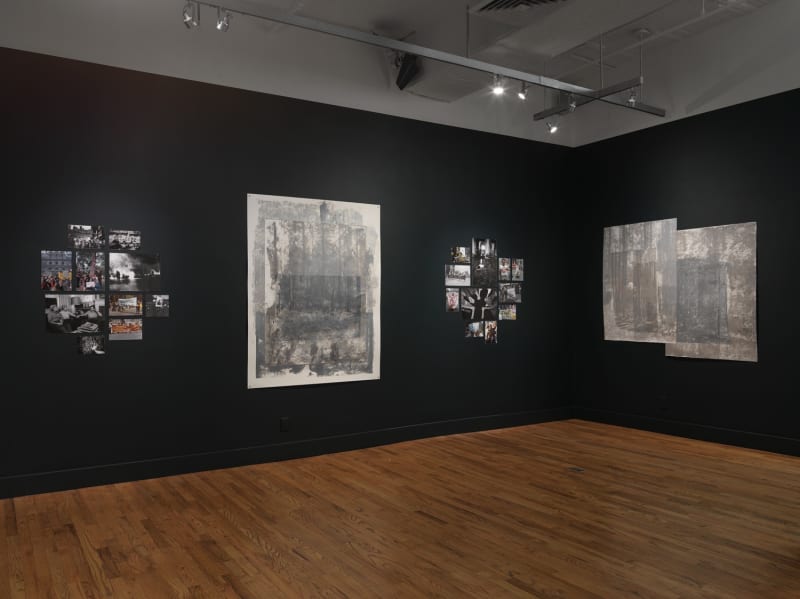 Installation view of andrea geyer / a promise of lightning. Photograph by Object Studies. © 2024 Leslie-Lohman Museum of Art, New York.