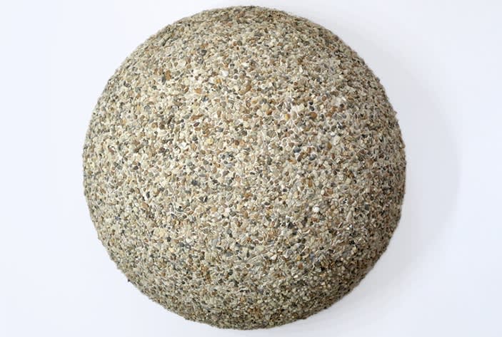 Rachael Champion, Brutalist Body, 2013, plastic dome, tile adhesive, pea shingle, 90 x 45 cm, 34 5/8 x 17 3/4 in, edition of 3 plus 1 artist's proofs