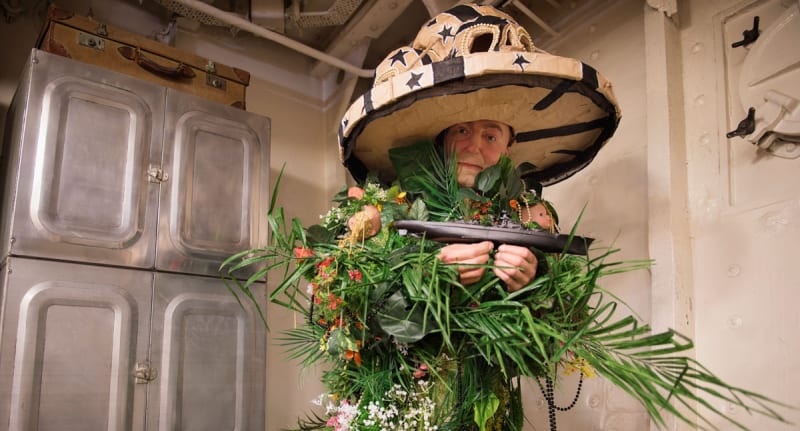 Hew Locke, The Tourists, 2015, Commissioned by the Imperial War Museum for HMS Belfast, London