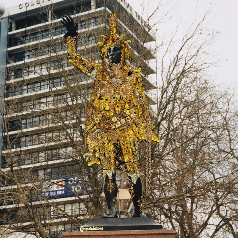 Detail of Hew Locke, Burke (RESTORATION series), 2006