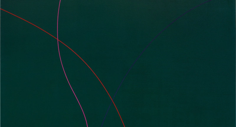 Detail of Virginia Jaramillo, Untitled, 1971, Acrylic on canvas, 213.5 x 183 cm, 84 1/8 x 72 1/8 in