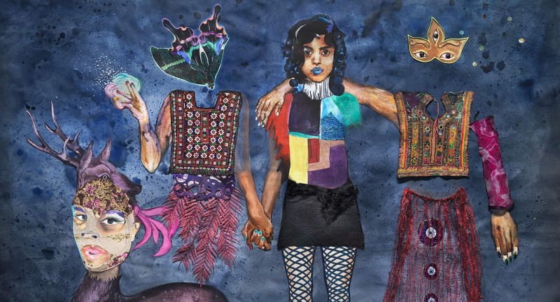 Detail of Chitra Ganesh, After the Storm (2019). Courtesy Anonymous Was a Woman.