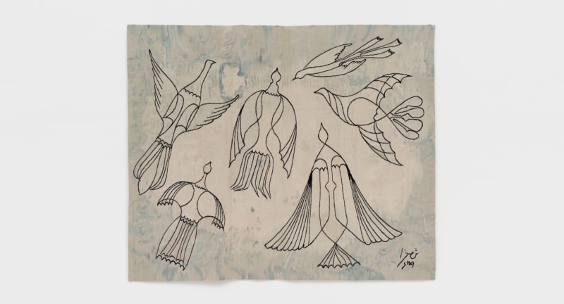 Anwar Jalal Shemza, Birds, 2021