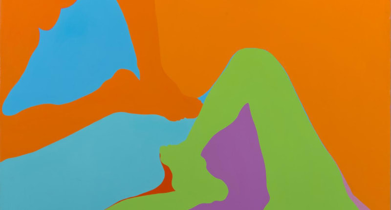 Detail of Kay WalkingStick, Two Women II, 1973