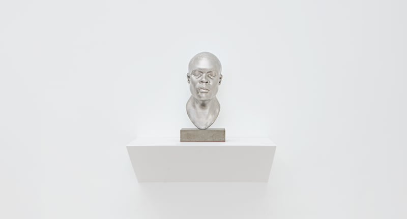 Installation view of Thomas J Price Material Visions at Hales Gallery Project Room New York, 2017