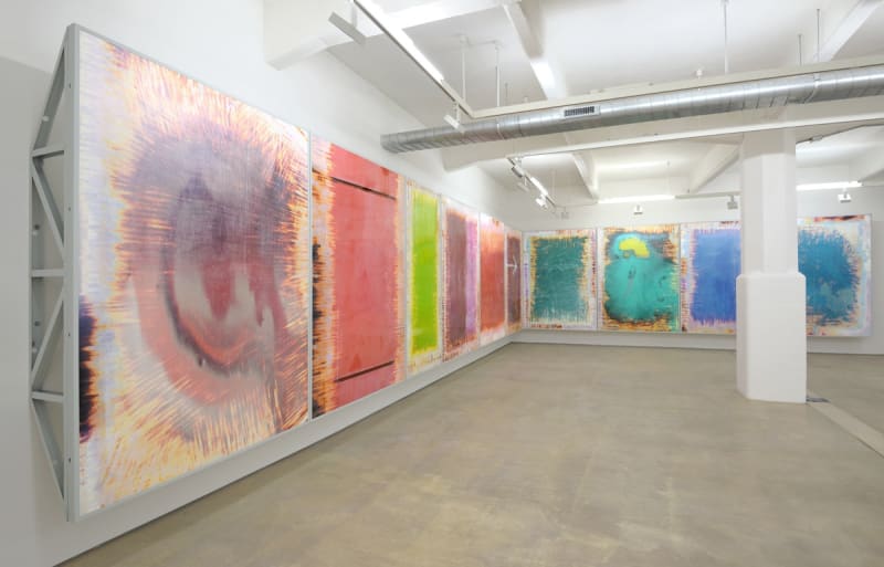 Installation view of Richard Galpin, Elephant (Ten Thousand Revolutions per Minute) at Hales London
