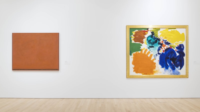 Installation view of Virginia Jaramillo in Lexicon: The Language of Gesture in 25 Years at Kemper Museum of Contemporary Art