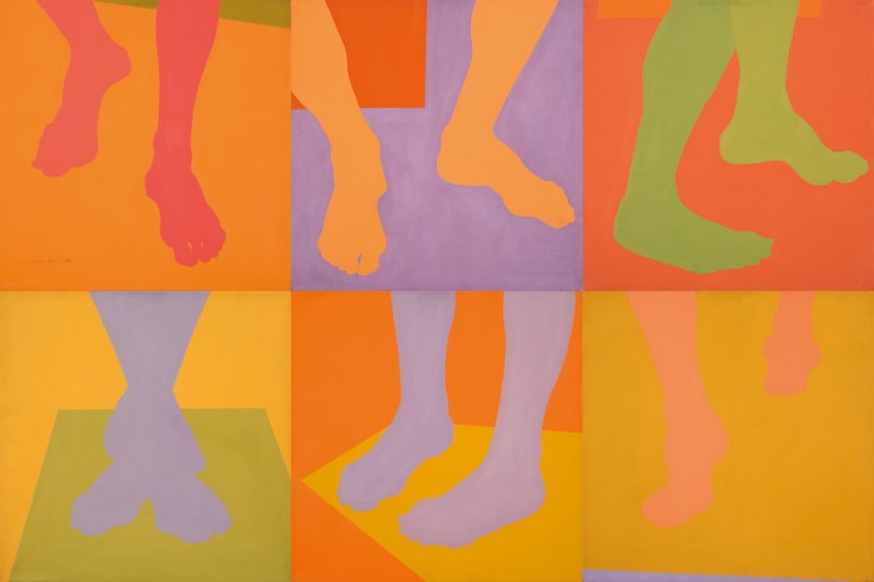 Kay WalkingStick, Feet Series Arrangement, 1972