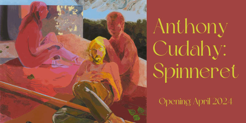 Poster for Anthony Cudahy: Spinneret at Ogunquit Museum of American Art, 2024