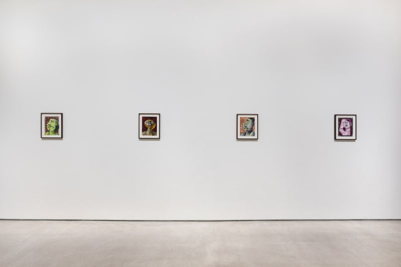 Installation view of Anwar Jalal Shemza, Heads, Hales London, 4 April – 18 May 2024. Photo by Damian Griffiths.