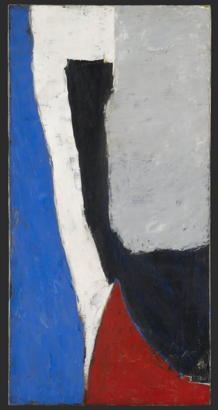 Roger Hilton, September, 1953, oil on canvas, 30 x 15 ins, 76 x 38cm