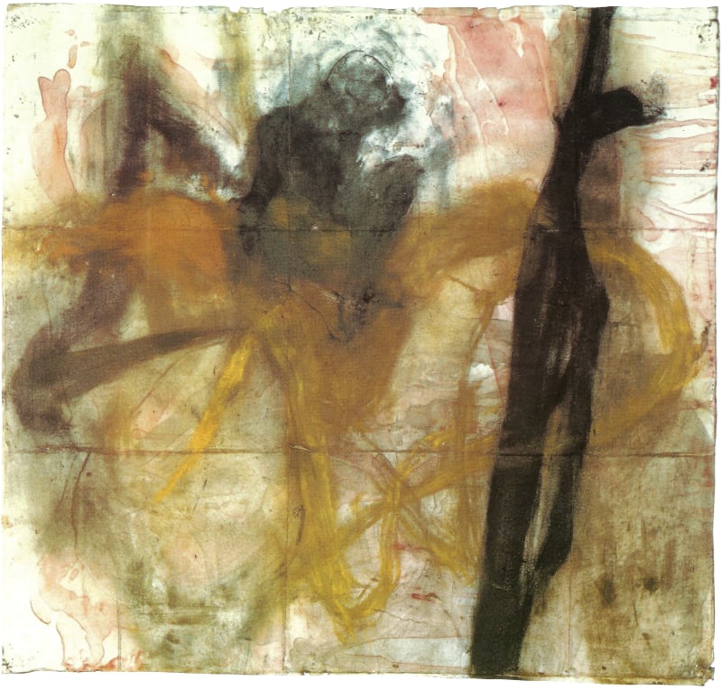 William MacIlraith, Journey, 1988, raw pigment and charcoal on paper, 56 3/4 x 60 1/2 ins, 143.2 x 153.7 cm