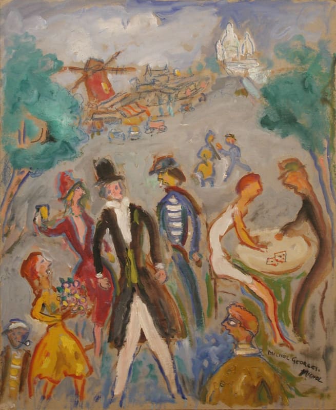 Michel Georges-Michel, Montmartre, oil on board, 24 x 19 6/8 ins, 61 x 50 cm