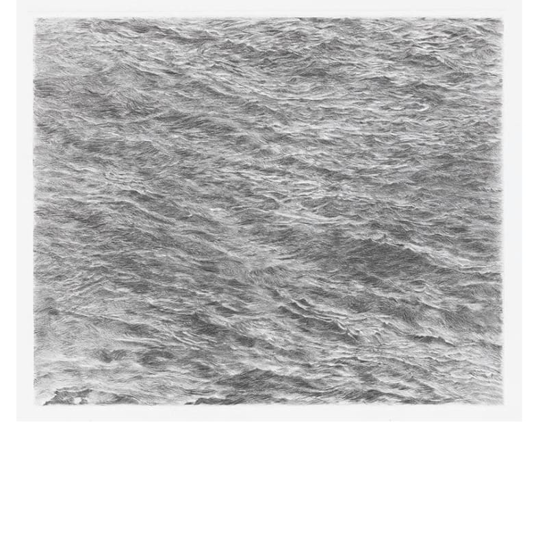 Vija Celmins Untitled (Ocean Drypoint), 2016 drypoint on Hahnemühle copperplate bright white paper 10 1/2 x 12 5/8 inches (image)21 1/2 x 19 inches (sheet) Edition of 25, AP 3/10
