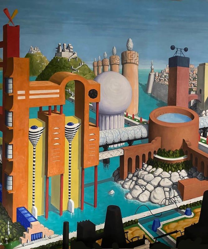Luigi Serafini, Città Lagunare, 1995, Collezione privata.