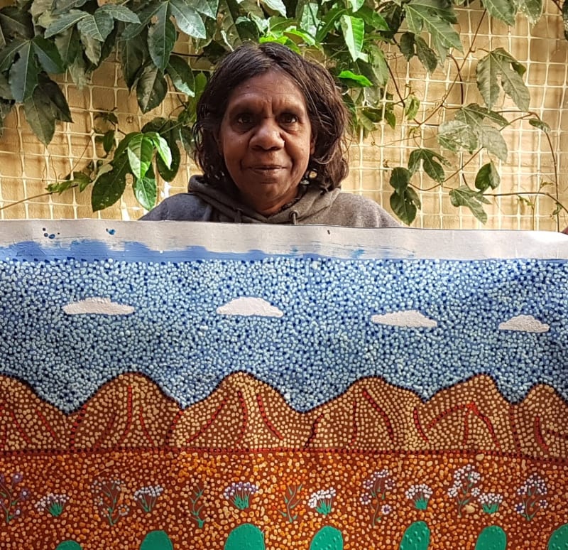 Art by leading Aboriginal artist Helen Rubuntja This is Aboriginal Art