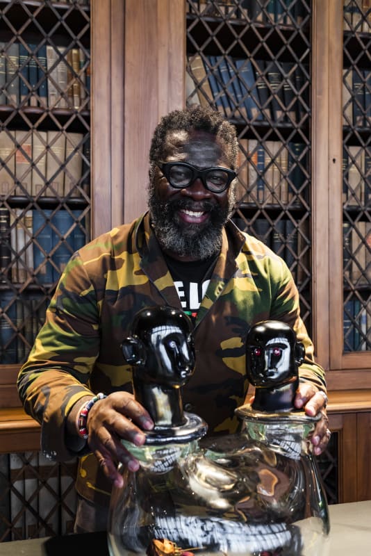 Hugh Findletar at Venice Glass Week 2023 , Palazza Loredan, Venice