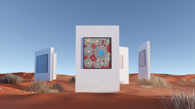Unearthed, aboriginal art in an Australian virtual desert, the Spaceless Gallery x Gundooee