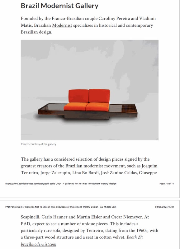 AD MIDDLE EAST, PAD Paris 2024: 7 Galleries Not To Miss at This Showcase of Investment-Worthy Design