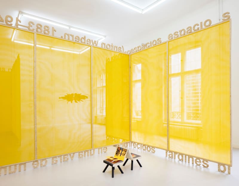 Installation view, 2021, “Notation from Somewhere” by Rafael Domenech, Hua International Berlin, photo by Timo Ohler. Courtesy of the artist and Hua International, Berlin.