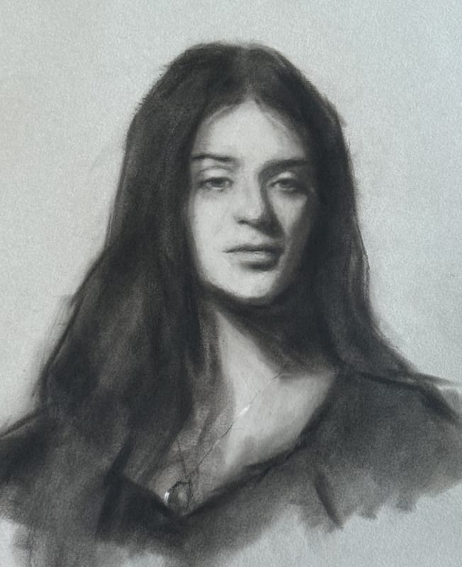 Portrait Studies in Charcoal, Young Adult