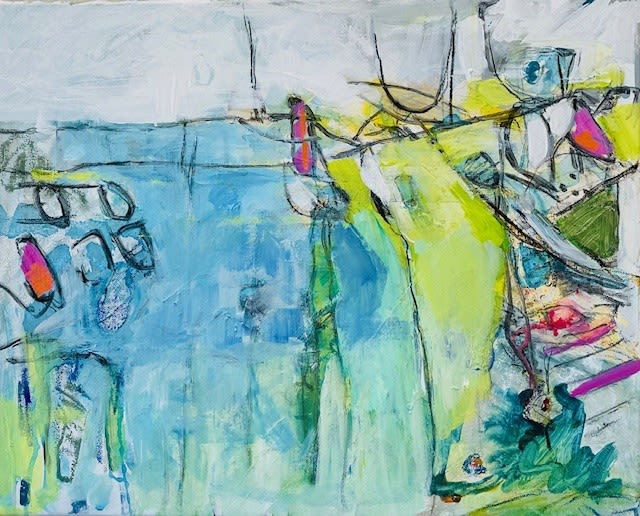 Dancing with the Abstract Gods, Suzie Black I Local I Mixed Media