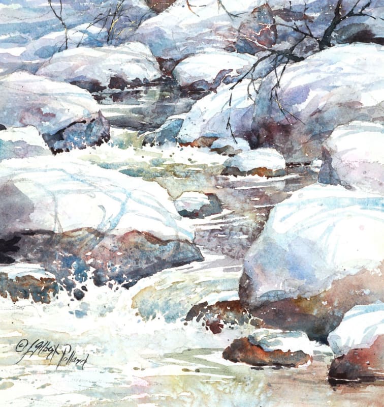 Watercolor Unleashed! Paint a Winter Stream, Julie Gilbert Pollard | Online | Watercolor