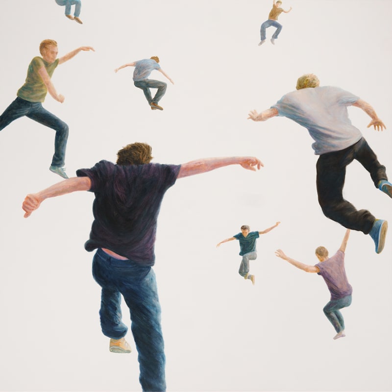 Interface, 2016, Oil on canvas, 180 × 180 × 5 cm