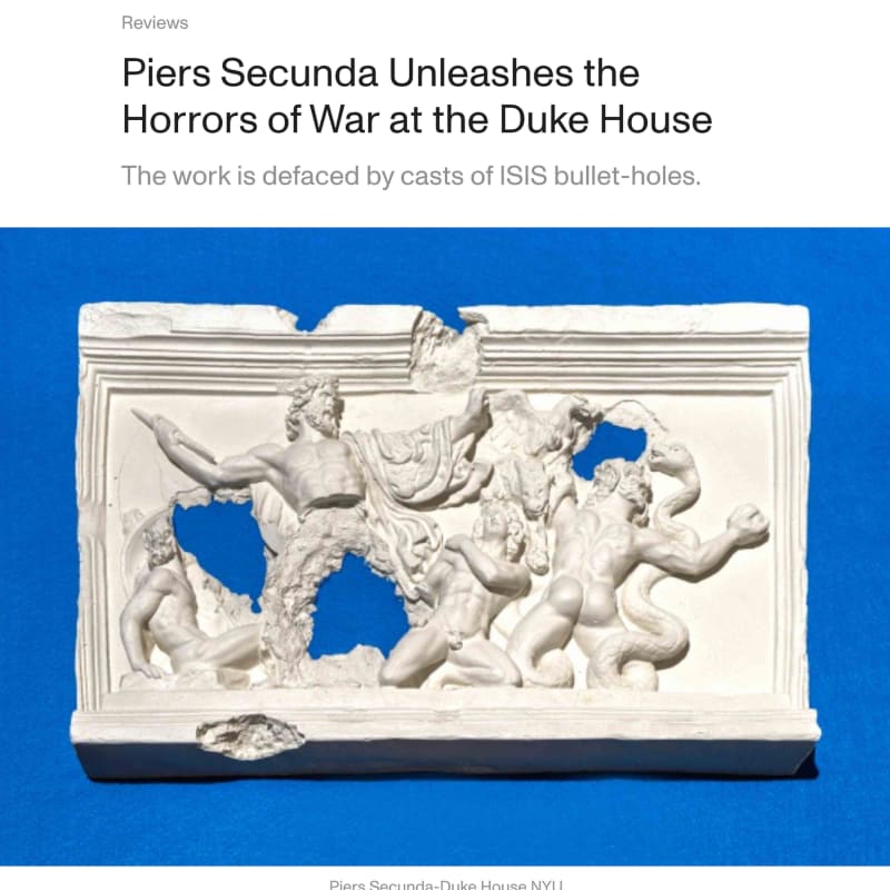 Piers Secunda Unleashes the Horrors of War at the Duke House, Piers Secunda