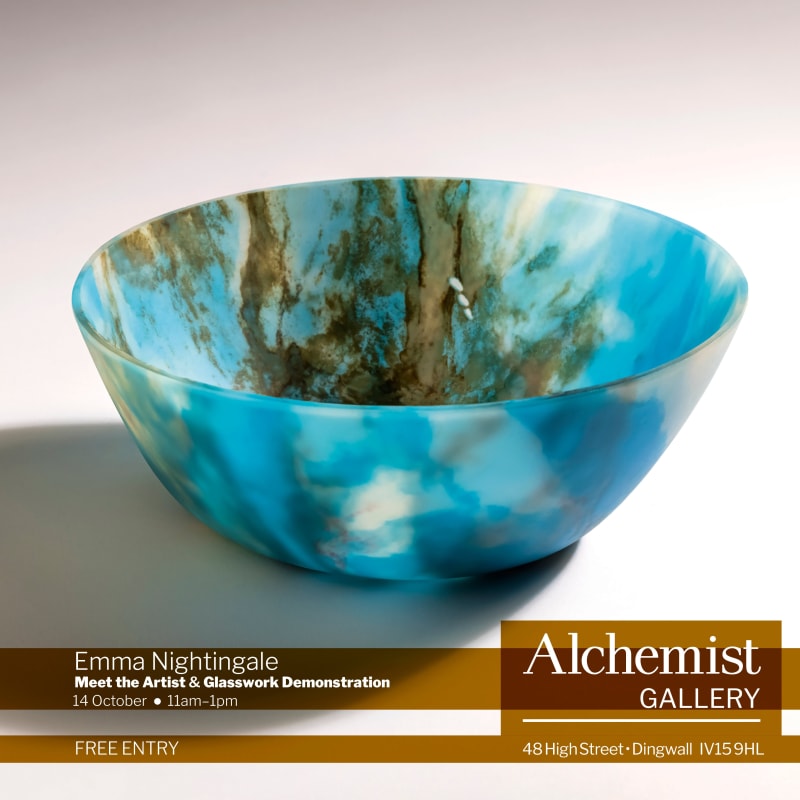 buy art glass by emma nightingale cromarty cromba black isle studio kiln formed sheet exhibition incandescent meet the artist and glasswork demonstration alchemist gallery high street dingwall