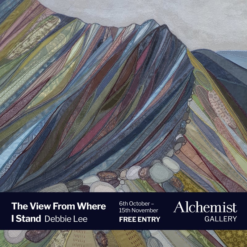 exhibition poster for The View From Where I Stand, Debbie Lee, featuring Look How Far We've Come by the artist