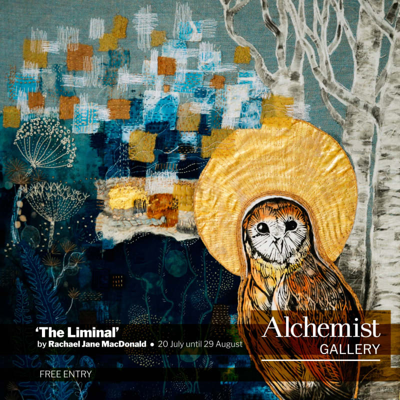 buy art artwork textile art Scottish Scotland Highland Rachael Jane MacDonald Forbes The Liminal Exhibition Dawn King