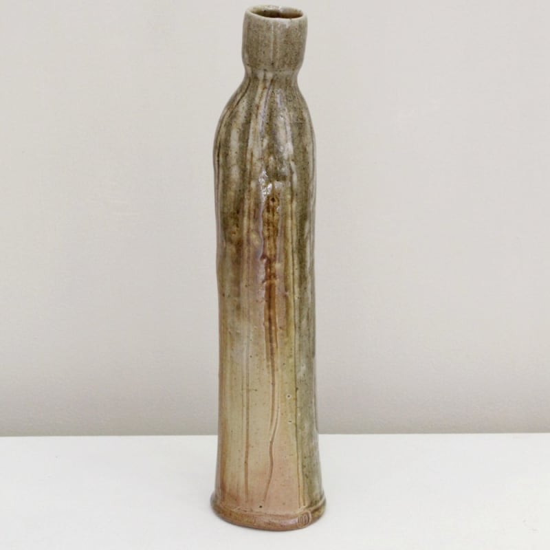 Micki Schloessingk Bottle - Tall, 2012 Wood Fired, salt glazed Ceramics H: 32cm Base: 7cm Top: 3.5cm