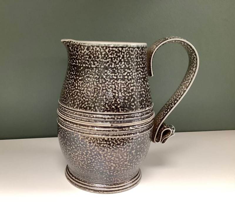 Peter Black Stoneware Jug - Brown, 2022 Salt glazed ceramic H14.5 x W8 x D13 cm