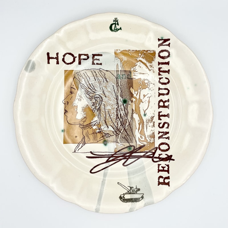 Stephen Dixon, Hope and Reconstruction plate, 2023