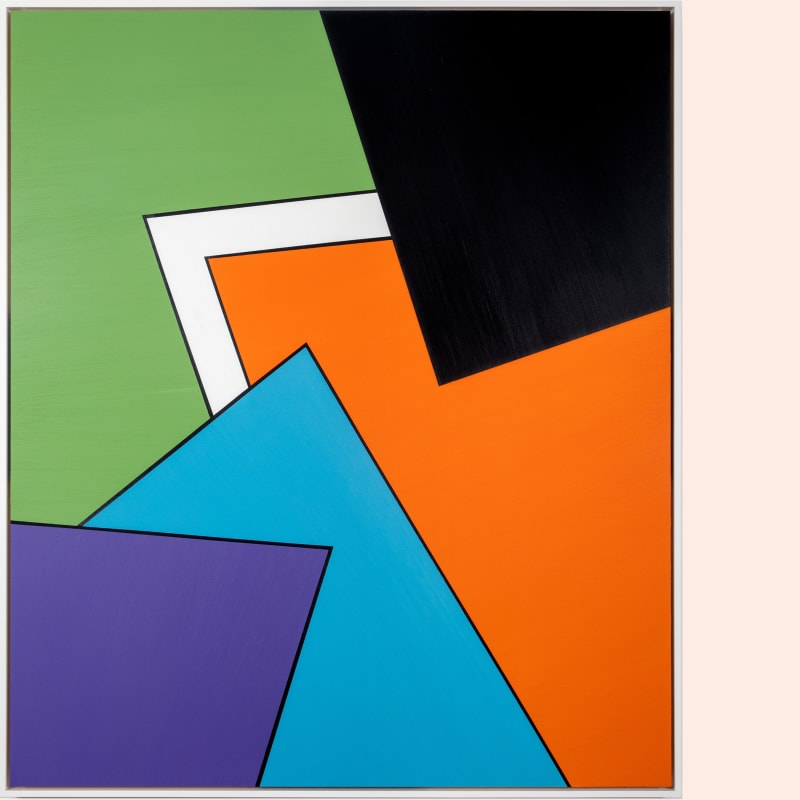 Abstrakt målning med färgfält av Sigfrid Billgren