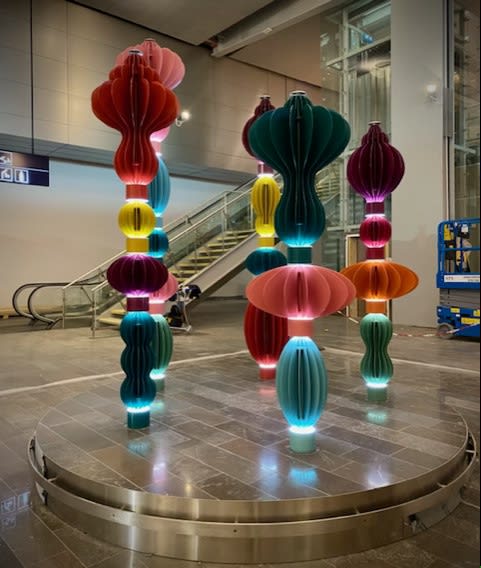 Bild från Arlanda konstverk av Anna Berglund