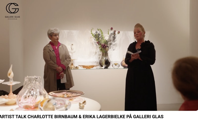 ARTIST TALK CHARLOTTE BIRNBAUM & ERIKA LAGERBIELKE PÅ GALLERI GLAS