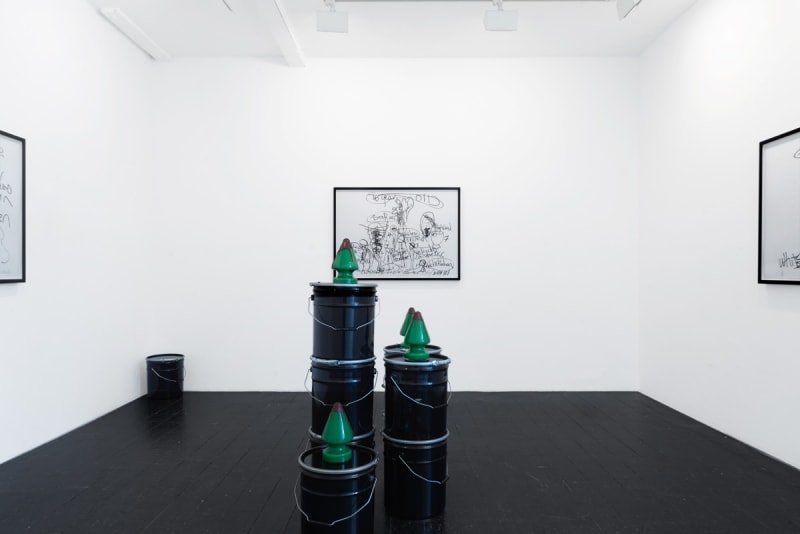 [LONDON] TREE GREEN PLUG BOTTLE WHISKY BUCKET BLACK, PAUL McCARTHY