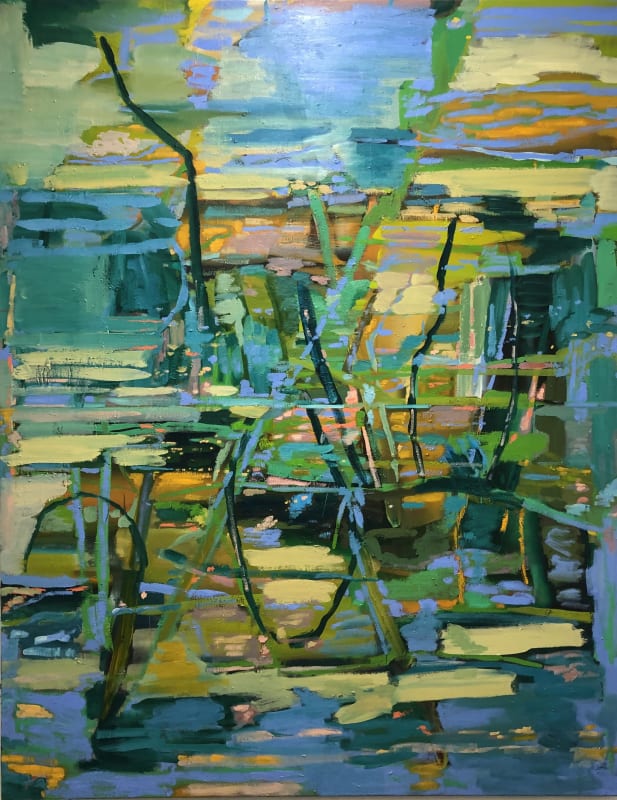 Monumental paintings by British artist Mark Wright on view at Landsec's Lucent Building