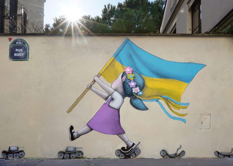 'L'Ukraine en marche' par Seth Globepainter