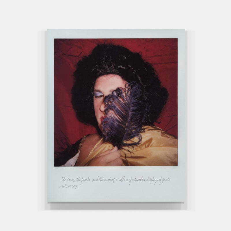 Vasco Araújo, S’HE #3, 2024, C-print on Dibond, 31 1⁄2 × 39 3⁄8″. From the series “S’HE,” 2024