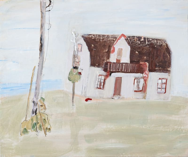 ”Moster Elsa / Aunt Elsa”, 2021. Acrylic on linen, 39x47 cm.