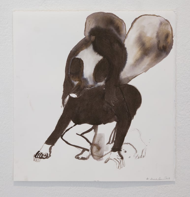 Klara Kristalova, ”Fluga”, 2019, Tusch på papper, 29x28 cm