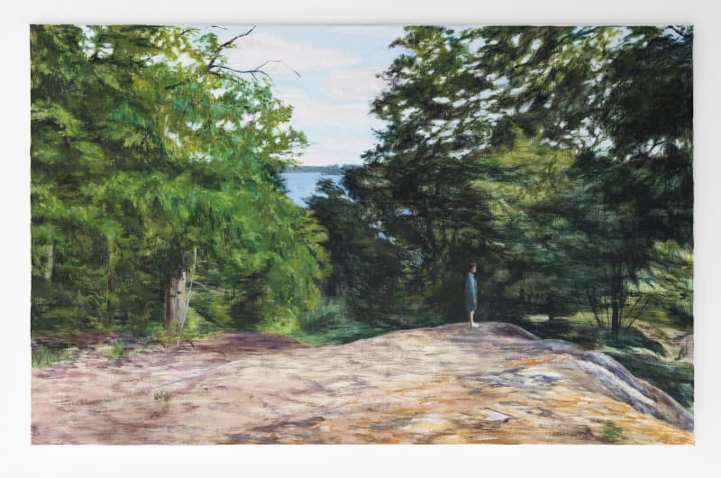 Susanne Johansson, ”Avtagande vindar / Retreating Winds”, 2021 Oil on linen 95x150 cm